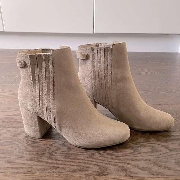 Suede Zara booties. Taupe. Size 37 - Picture 3 of 3